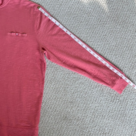 Johnnie-O Keane quarter zip pullover Large red/pink - Picture 10 of 14